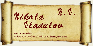 Nikola Vladulov vizit kartica